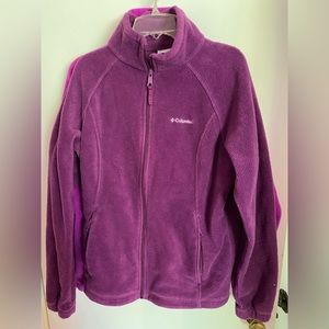 Columbia fleece-purple/burgundy